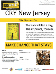 CRY Walk Flyer